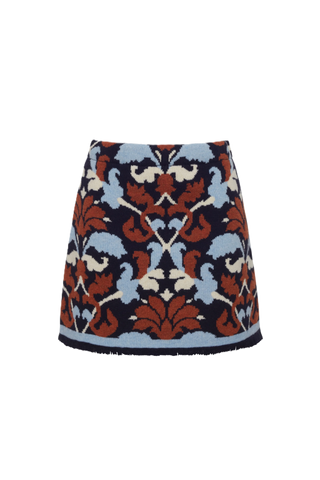 Cara Cara Lilabeth Skirt, Fleur Crest Blue