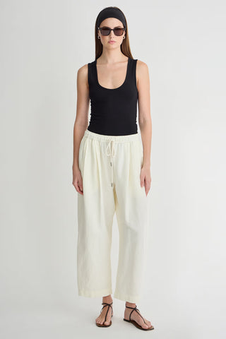Apiece Apart Everyday Pull-On Pant, Cream