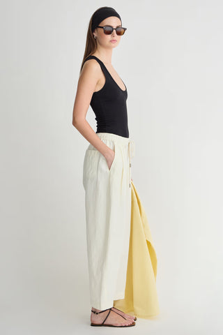 Apiece Apart Everyday Pull-On Pant, Cream
