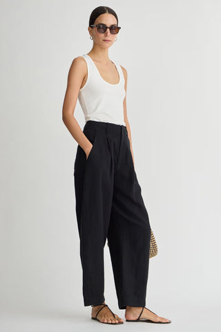 Apiece Apart Bari Crop Trouser, Black