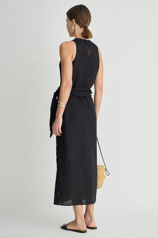 Apiece Apart Gustava Wrap Midi, Black