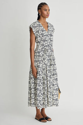 Apiece Apart Textured Agathe Tier Maxi, Tropical Midnight