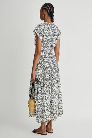 Apiece Apart Textured Agathe Tier Maxi, Tropical Midnight