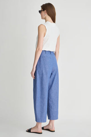 Apiece Apart Bari Crop Trouser, Chambray