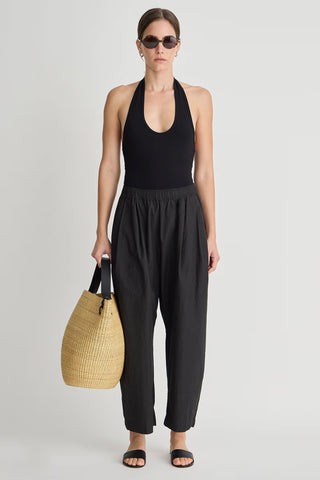 Apiece Apart Spa Pleat Pant, Black