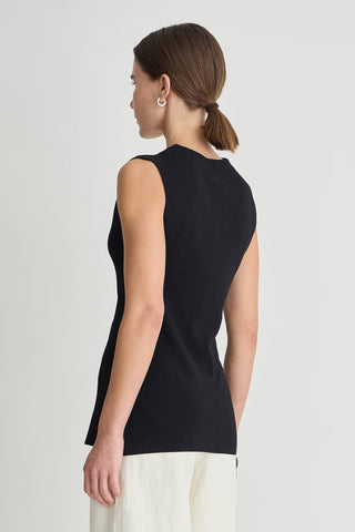 Apiece Apart Marca Knit Top, Black