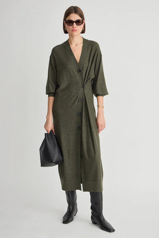 Apiece Apart Drippy Dress, Olive