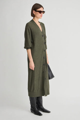 Apiece Apart Drippy Dress, Olive