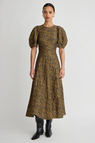 Apiece Apart Bettina Maxi, Leo Floral Midnight