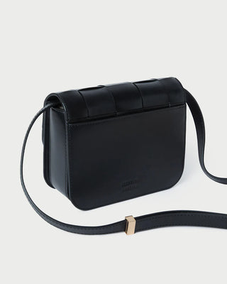 Loeffler Randall Desi Crossbody with Lock Hardware, Black