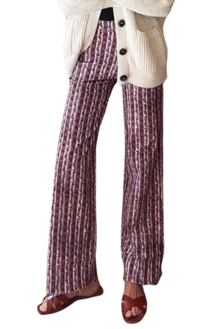 Emerson Fry Everyday Pant, Vintage Floral Stripe Organic