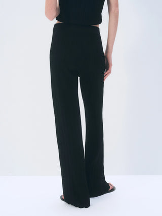 White & Warren Superfine Viscose Palazoo Pant, Black