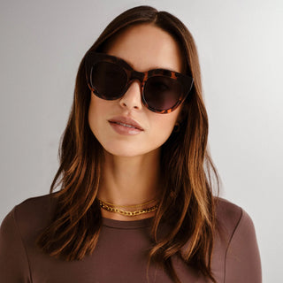 Le Specs Air Heart Sunglasses, Tortoise