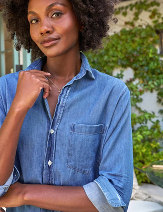 Frank & Eileen Maxi Shirtdress, Vintage Stonewashed Indigo