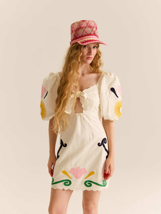 Carolina K Greta Dress, Off White
