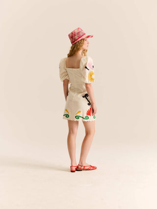 Carolina K Greta Dress, Off White
