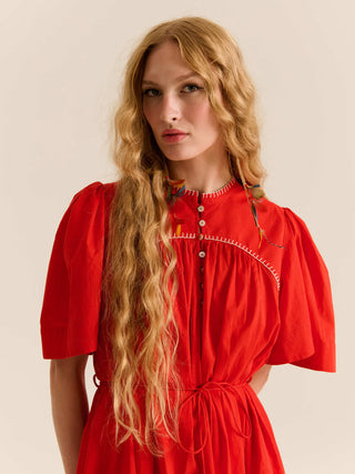 Carolina K Kerry Dress, Red