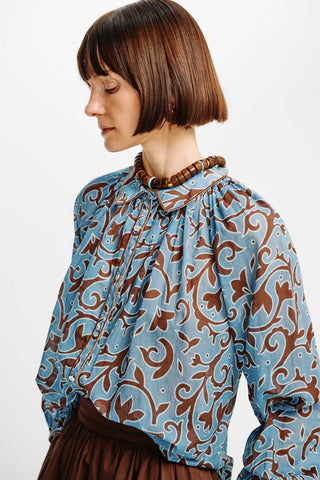 Carolina K Alice Top, Autumn Vine Blue
