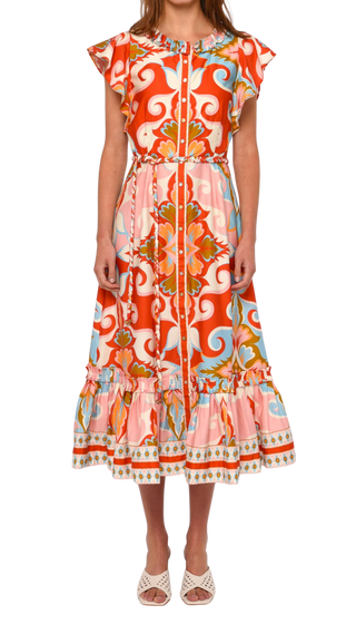 Love the Label Ella Midi Dress, Rosetti Print
