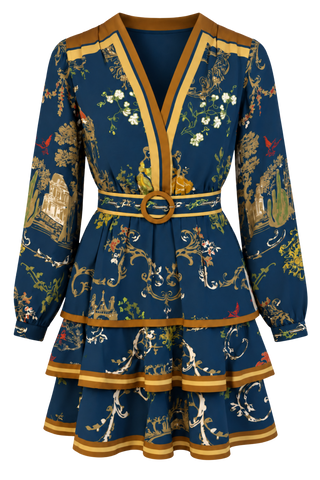 Anna Cate Salem Dress, Chinoserie