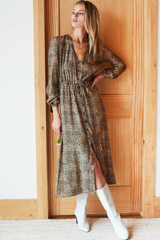 Emerson Fry May Dress, Little Cheetah Silk