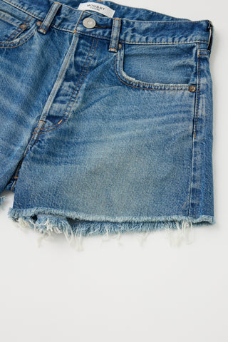 Moussy Vintage MV Natick Shorts, Blue