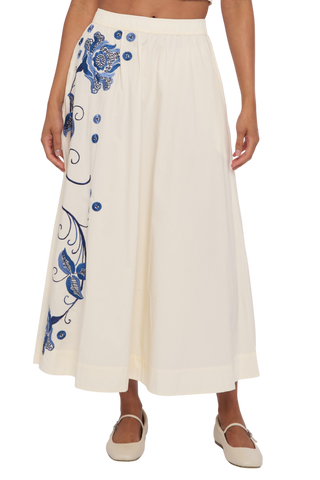 Love the Label Porto Maxi Skirt, Kimber Embroidery