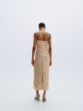 Cala De La Cruz Cassandra Dress, Ecru