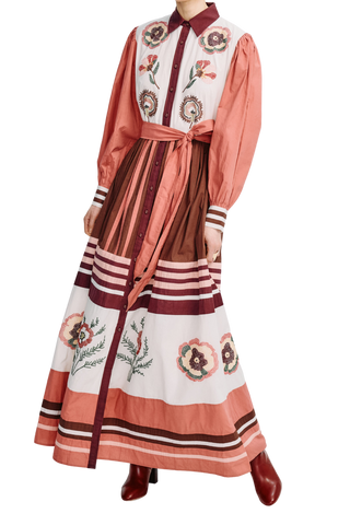 Carolina K Marie Dress, Antique Floral Pink