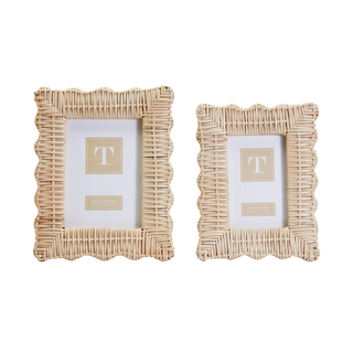 Wicker Weave 4x6 Photo Frame, Rattan