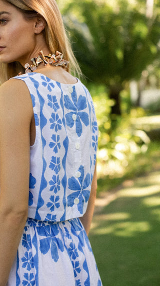 Marea Sloane Tank, Sea Dahlia Floral