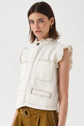 Seventy + Mochi Pablo Vest, Ecru