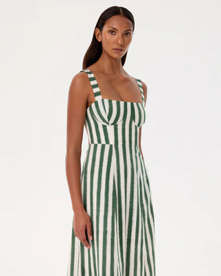 Emporio Sirenuse Azzurra 2 Ikat Stripes, Sage Green