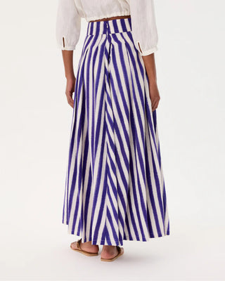 Emporio Sirenuse Flaminia Ikat Stripes, Cobalt