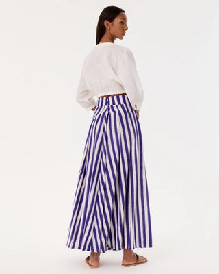 Emporio Sirenuse Flaminia Ikat Stripes, Cobalt