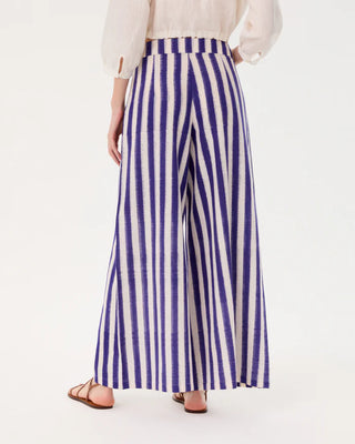 Emporio Sirenuse Adele Ikat Stripes, Cobalt