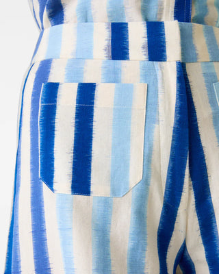 Emporio Sirenuse Adele Ikat Stripes Trousers, Blue