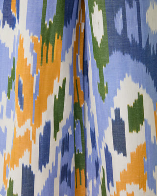 Emporio Sirenuse Azzurra 2 Watercolor Ikat Dress, Blue