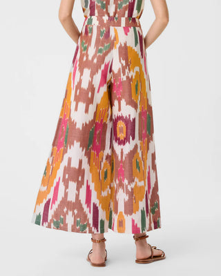 Emporio Sirenuse Adele Watercolor Ikat Trouser, Pink