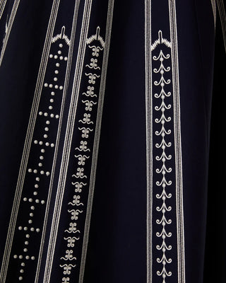 Emporio Sirenuse Soraya Greek Mask Dress, Navy Blue 106