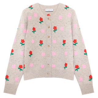 Cocoa Cashmere Freya Cardigan, Sand