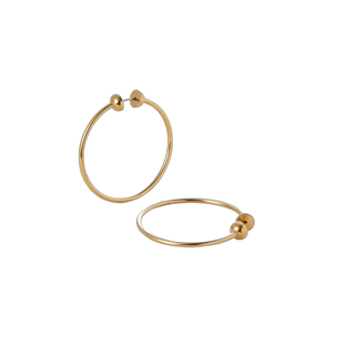 Jenny Bird Small Icon Hoops, High Polish Gold