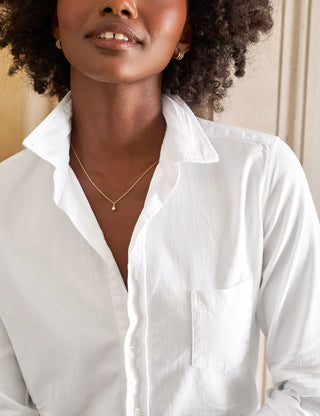 Frank & Eileen Barry Tailored Button Up, Tattered White