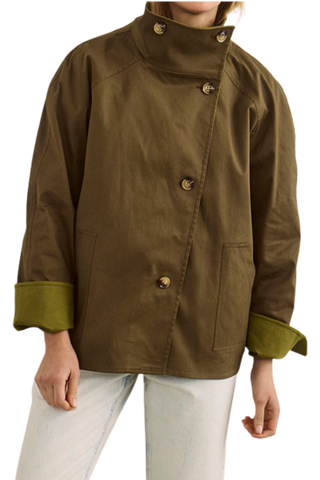 Hunter Bell Howell Crossed Trench, Khaki Brown