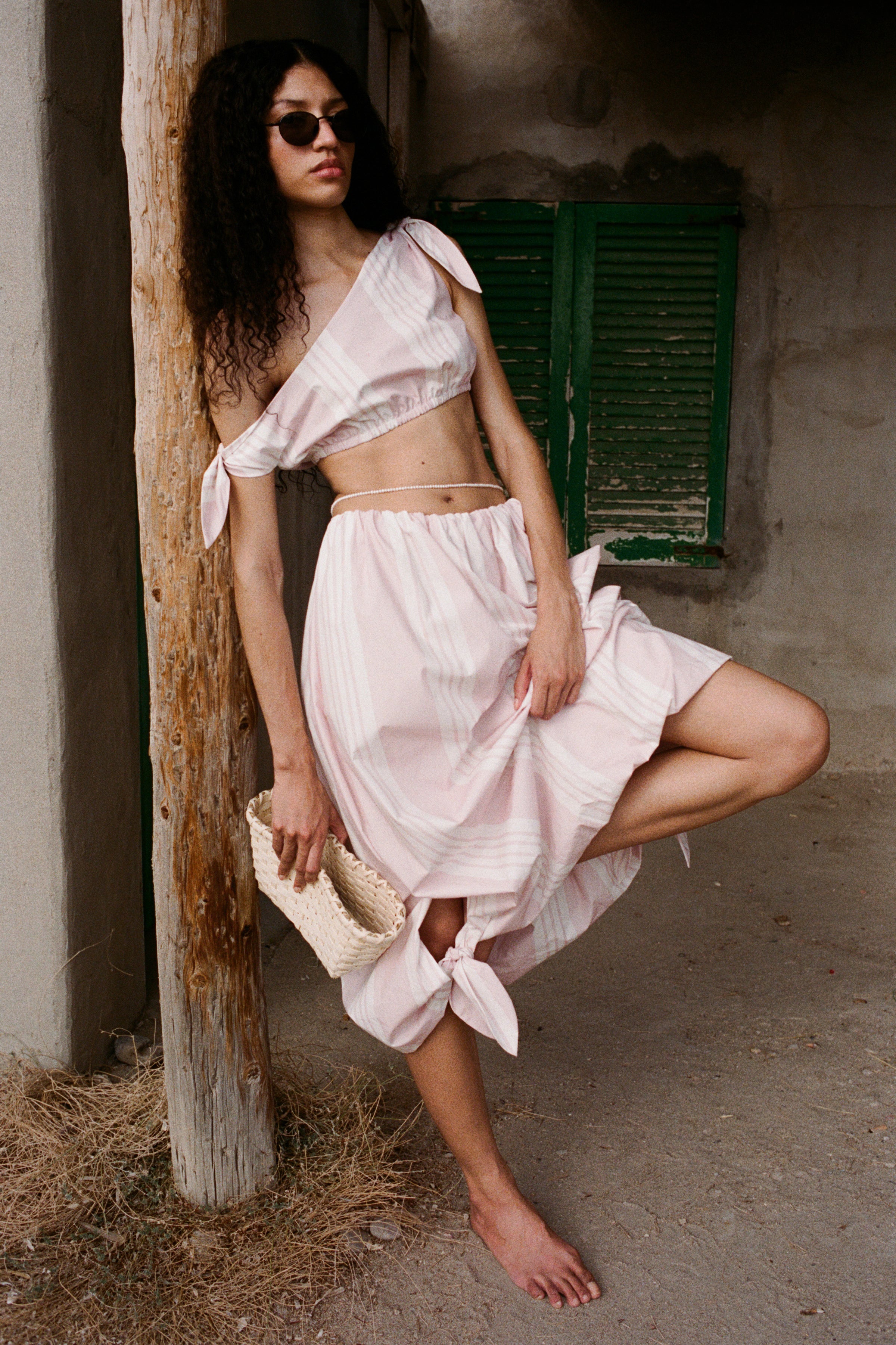 Posse Rosie Tie Top, Pink Stripe – Monkee's of Mount Pleasant