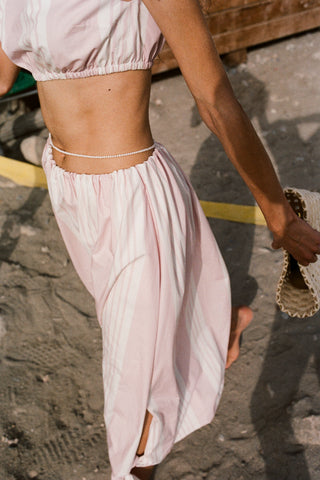 Posse Rosie Tie Top, Pink Stripe