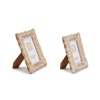 Wicker Weave 5x7 Photo Frame, Rattan