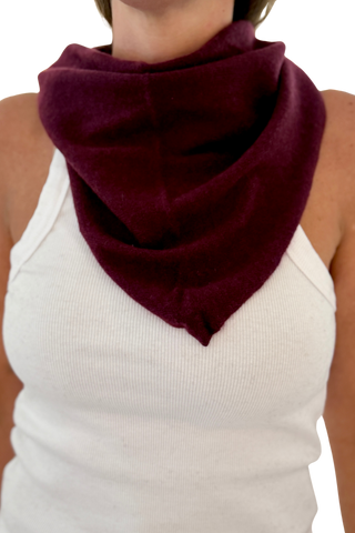 White & Warren Cashmere Neckerchief, Sangria