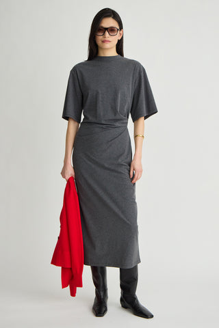 Apiece Apart Luna Cinched Maxi, Heathered Charcoal