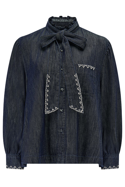 トップス Mocmoc blouse/Navy jnhearts Mocmoc blouse/Navy jnhearts